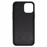 Tel Protect CARBON Ümbris jaoks Iphone 12 Pro Max Must with sinine stripe