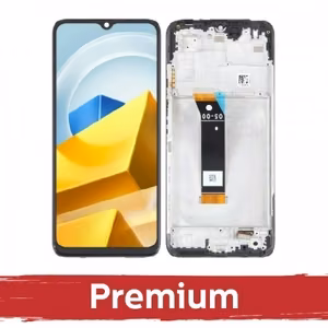 LCD ekraan ühilduv Xiaomi Poco M5 / Poco M4 5G must raamiga / OEM