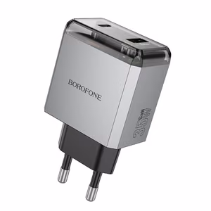 Borofone Wall laadija BN20 Lena - USB + Type C - PD 35W hall