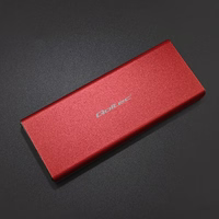 Qoltec 51831 Enclosure | M.2 SSD drive | SATA | NGFF| USB 3.0 | Super speed 5Gb/s | 2TB | punane
