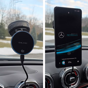 Blavec Car hoidja BHC-02 Qi2.2 25W vacum magnetic with induction laadija to windshield (BHC02-QI2PMWIB)must