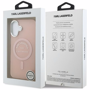 Karl Lagerfeld IML Karl RSG Logo MagSafe Ümbris jaoks iPhone 17 - Roosa