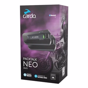 Cardo Packtalk Neo Duo mootorratta intercom 2 kanalit 1600 m must
