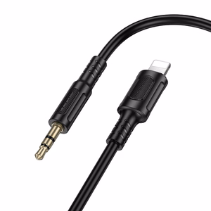 Borofone Kaabel AUX BL25 Nice - Lightning to jack 3,5mm - 1 metre must