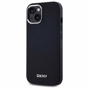 DKNY Plain Logo MagSafe iPhone 14 Ümbris - Must