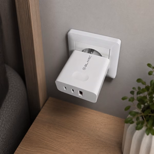 Blavec Wall charger BC-11 GaN - USB + 2xType C - QC PD 65W 3A (TCBC11G-U2CW653A) white