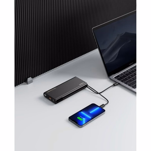 Powerbank Veger TCE130 (W2503) PD 130W 25000 mAh with built-in Type C cables / Lightning black