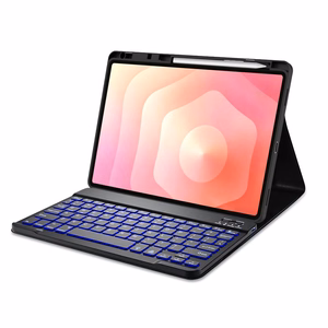 Tech-Protect SC Pen ümbris Bluetooth-klaviatuuriga Samsung Galaxy Tab S12+ 12.4" X840 / X846B jaoks, must