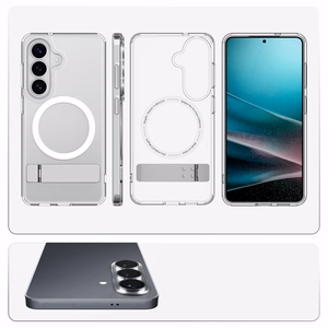 Spigen Ultra Hybrid S Mag MagSafe ümbris Samsung Galaxy S26+ - läbipaistev ja valge