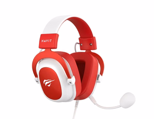 Havit H2002D mängukõrvaklapid valged, punased
