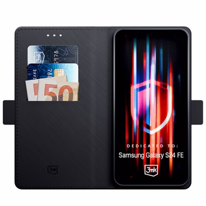 3mk Wallet Ümbris jaoks Samsung Galaxy S24 FE - must