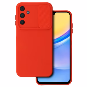 Camshield Soft jaoks Samsung Galaxy A15 4G/5G Punane