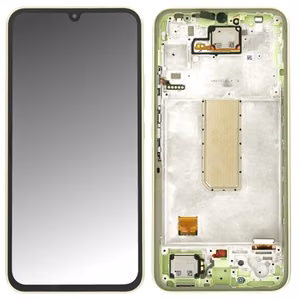 LCD screen Samsung A346 A34 5G 2023 koos touch screen ja frame Lime original (service pack)
