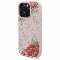 Guess GUHMP16XP4ROPEMCP iPhone 16 Pro Max 6.9" roosa/roosa hardcase 4G Flowers Print MagSafe