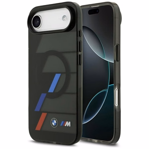 BMW M IML Metal Buttons Tricolor Lines MagSafe Ümbris jaoks iPhone Air - must