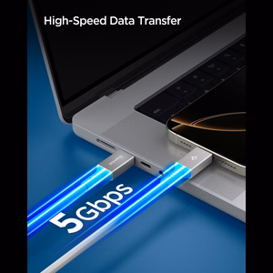 Spigen Essential EB10015CC USB-C / USB-C 100W 150cm kaabel - valge