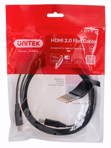 UNITEK HDMI 2.0 4K60HZ kaabel, lame, 2M, C11063BK-2M