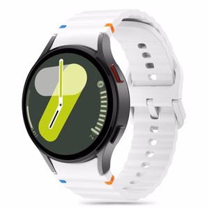 TECH-PROTECT SILICONE SPORT SAMSUNG GALAXY WATCH 4 / 5 / 5 PRO / 6 / 7 / FE VALGE