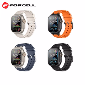 Strap to Apple Watch Forcell F-Design FA06 Silikoon holes 38 / 40 / 41 mm valge