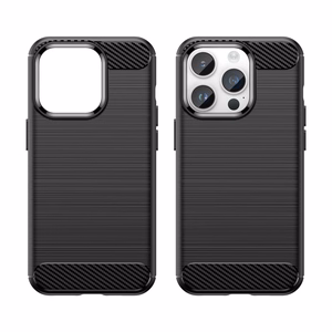 Carbon Case iPhone 14 Pro Max paindlik geel tagakate must