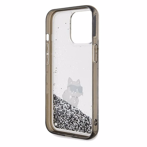 KARL LAGERFELD ümbris jaoks IPHONE 13 Pro Max KLHCP13XLKCNSK (Liquid Glitter C) läbipaistev