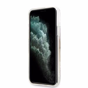 Guess GUHCN58LGIRGP iPhone 11 Pro kõva ümbris Gradient Liquid Glitter Circle Logo
