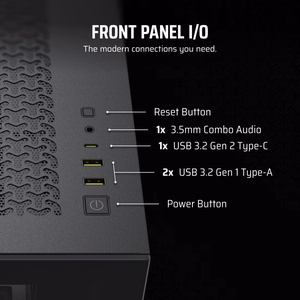 Corsair 3500X RS-R ARGB Midi Tower must