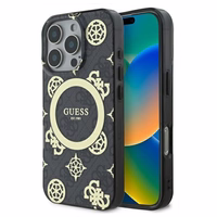 Guess IML Peony jaoks 4G Background MagSafe Ümbris jaoks iPhone 16 Pro Max - must