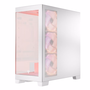 Modecom Volcano SPACE APEX ARGB MIDI Midi Tower valge