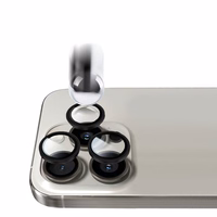 Tempered glass Tel Protect Titanium Lens 99% AR on camera jaoks Iphone 17 must (lens 2 pieces)
