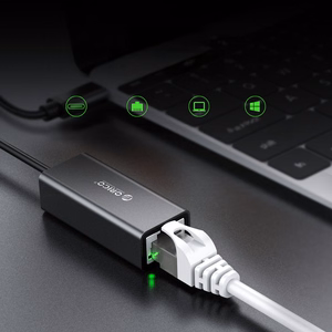 Orico XC-R45-V1 võrguadapter USB-C–RJ45, Gigabit Ethernet, 1 Gbps – must