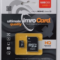 IMRO memory card microSD 128GB 100MB/s class10 UHS I with adapter SD