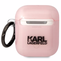 Karl Lagerfeld KLA2HNCHTCP Airpods 1/2 cover roosa/roosa Ikonik Choupette