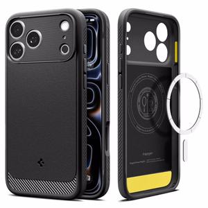 Spigen Rugged Armor MagSafe ümbris iPhone 17 Pro Max / 18 Pro Max jaoks, mattmust