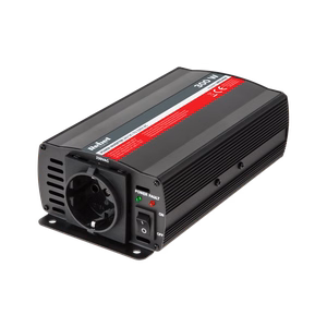 REBEL 24 V–230 V inverter, 300 W, Saksa F-tüüpi pistikupesa