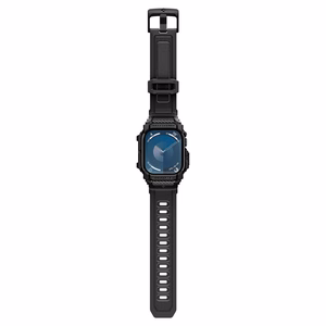 Spigen Rugged Armor Pro Apple Watch 10 (42mm) Strap Case - Black