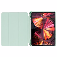 Stand Tablet Case Smart Cover ümbris iPad Pro 12.9 '' 2021/2020 stendi funktsiooniga roheline
