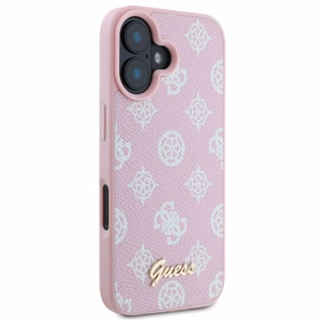 Guess Peony Script MagSafe iPhone 16 Ümbris - Roosa