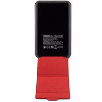 Powerbank Ferrari Metal Logo MagSafe induktsioon 15W 10000 mAh koos statiivifunktsiooniga - must