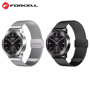 Strap to Samsung Galaxy Watch Forcell F-Design FS11 magnetic steel 20 mm silver