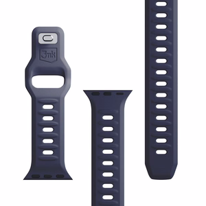 3mk silikoonrihm Apple Watchile, 38/40/41/42 mm, hall, väike suurus