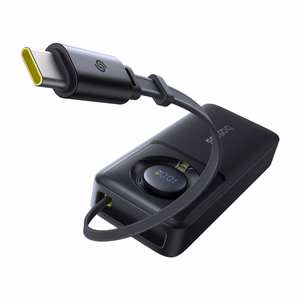 Внешний аккумулятор Baseus OS Free2Pull 10000mAh 30W +кабель (чёрный)