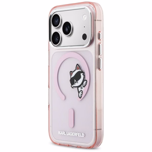 Karl Lagerfeld IML Peekaboo MagSafe Ümbris for iPhone 17 Pro - roosa