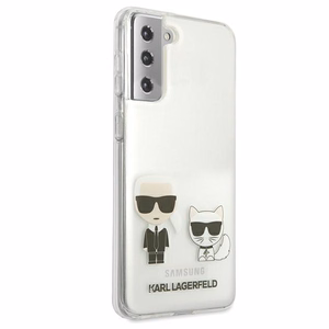 Karl Lagerfeld Karl&Choupette ümbris Samsung Galaxy S21+ jaoks - Läbipaistev