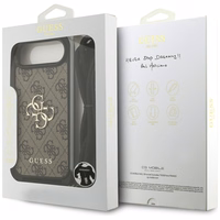 Guess 4G Big Logo Cord Stap Crossbody Ümbris jaoks iPhone 17 Air - Brown