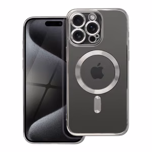 ELECTRO MAG COVER case compatible with MagSafe jaoks IPHONE 15 Pro Max hall titanium