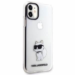Karl Lagerfeld Ikonik Choupette Ümbris jaoks iPhone 11 / Xr - läbipaistev
