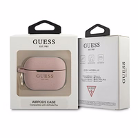 Guess GUAPSGGEP AirPods Pro kate roosa/roosa Silikoon Glitter