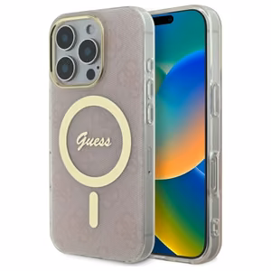 Guess IML 4G MagSafena iPhone 16 Pro Ümbris - roosa