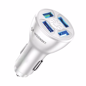 Wozinsky WCCAW 50W 4x USB-A QC car Laadija - valge